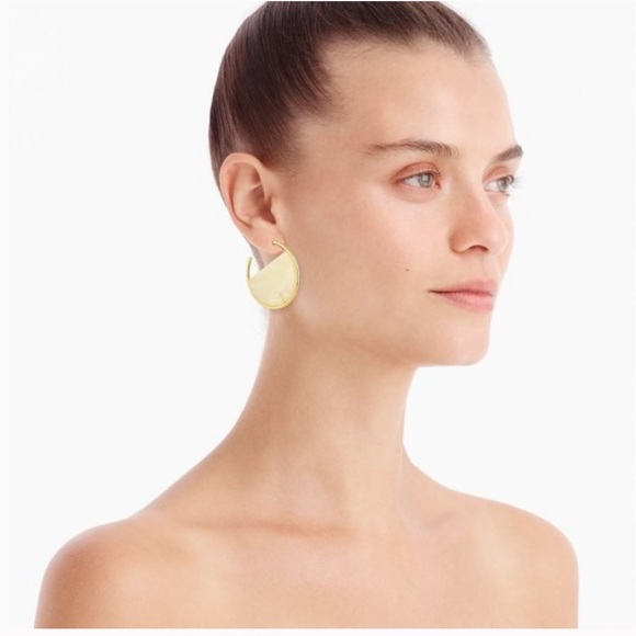 New J. Crew Acetate hoop earrings - Picture 8 of 9